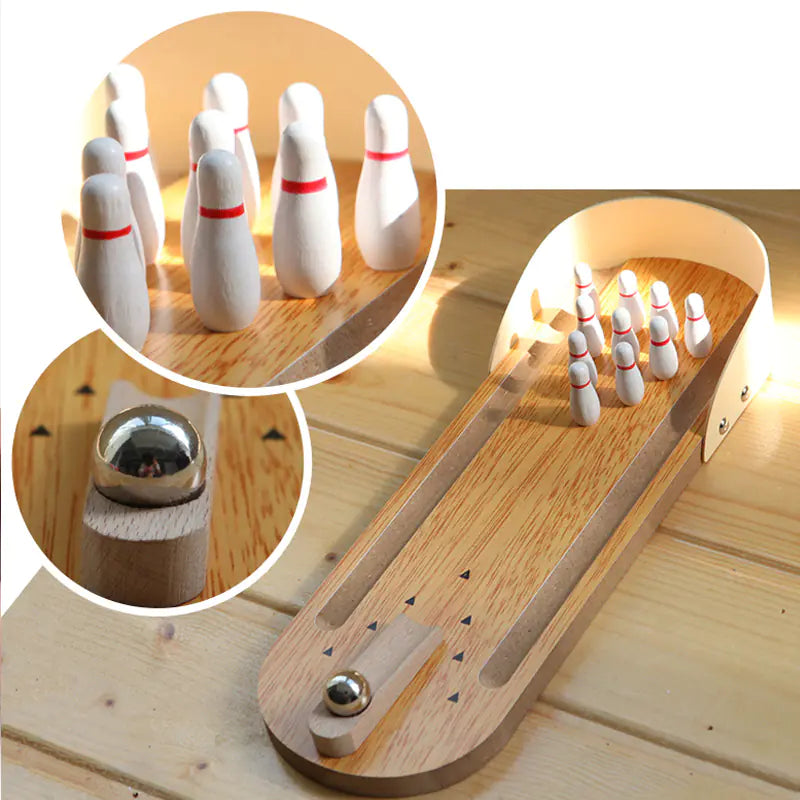 Mini Desktop Bowling Game - Fidget Toy for Stress Relief