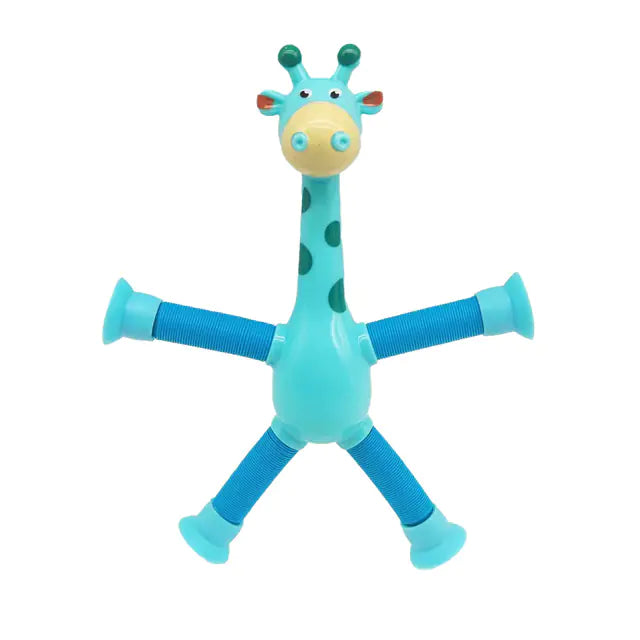 Suction Cup Pop Tubes Giraffe Fidget Stress Relief Toy