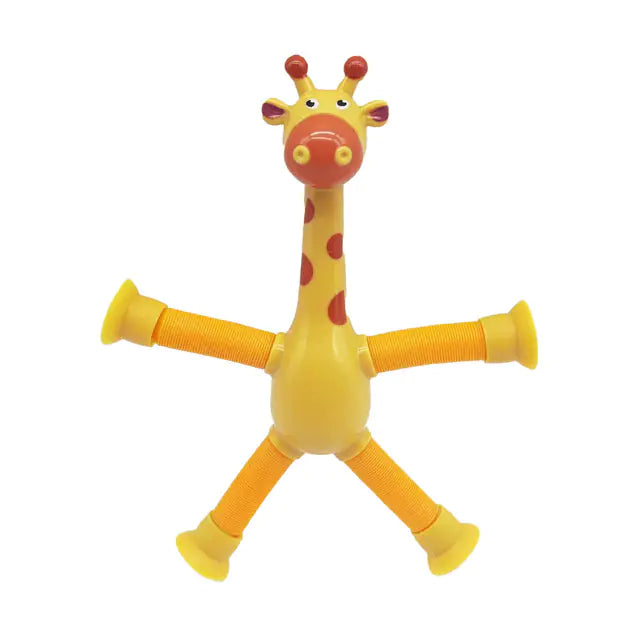 Suction Cup Pop Tubes Giraffe Fidget Stress Relief Toy